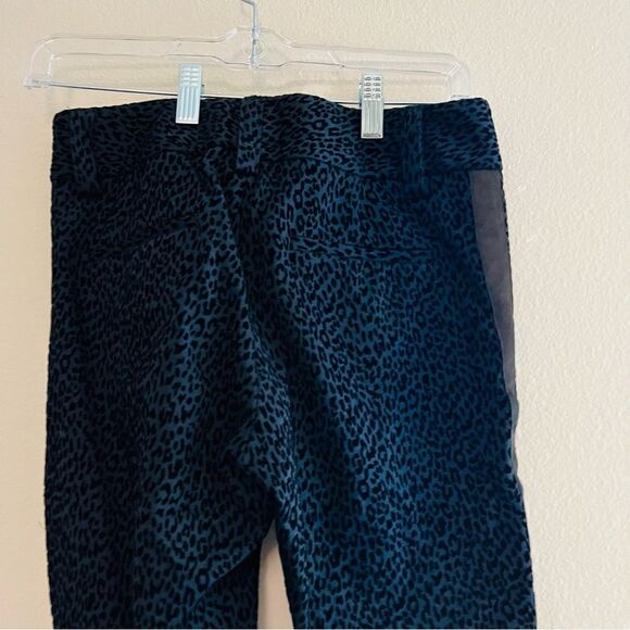 Alice + Olivia Women's Black/Gray Cheetah Print Pants Size 2 - Picture 3 of 9